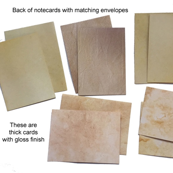 5 Hand painted note card and envelope greeting set - Picture 4 of 5